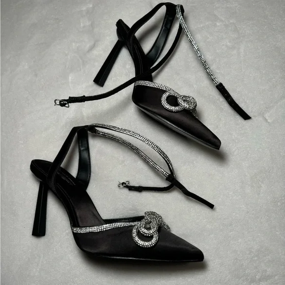 Call it Spring Rhinestone Bow Galaa Heels​ - Picture 5 of 8